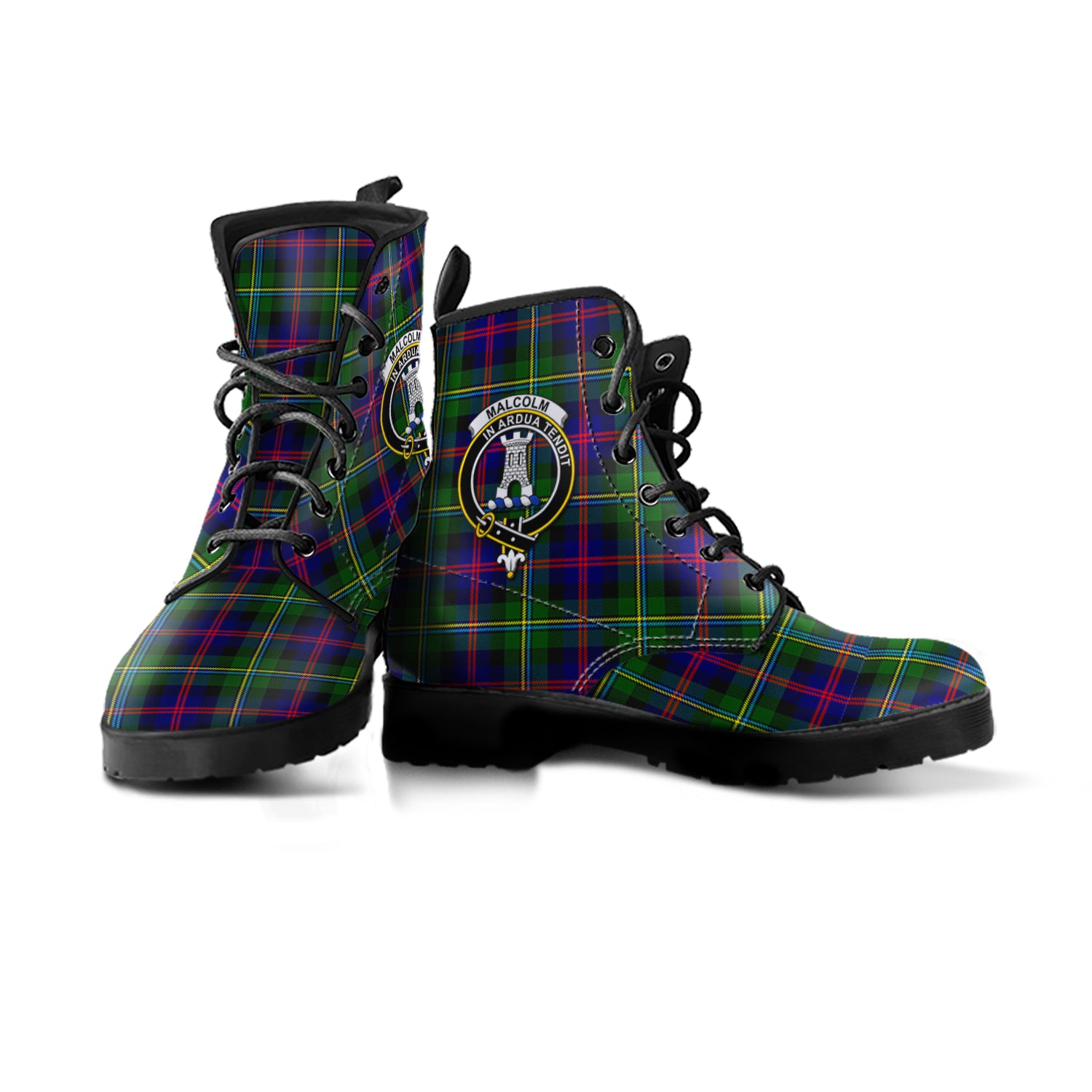 malcolm-tartan-leather-boots-with-family-crest