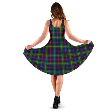 Malcolm Tartan Sleeveless Midi Womens Dress