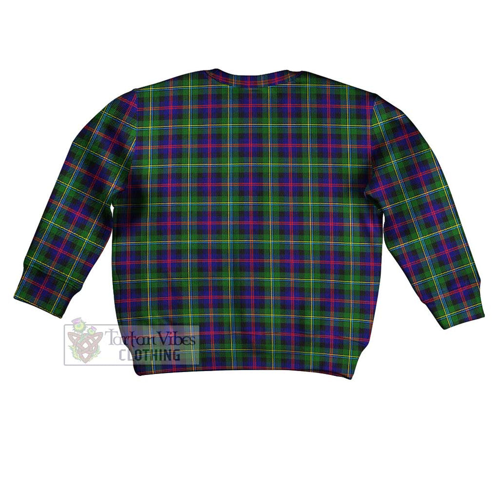 Tartan Vibes Clothing Malcolm Tartan Kid Ugly Sweater with Family Crest