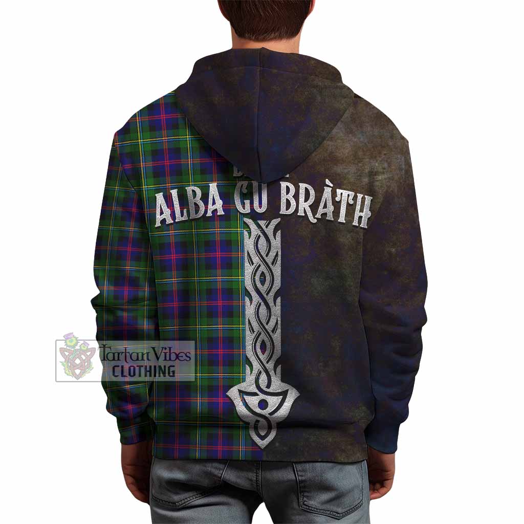 Malcolm Tartan Family Crest Hoodie Alba Gu Brath Be Brave Lion Ancient Style - Tartan Vibes Clothing