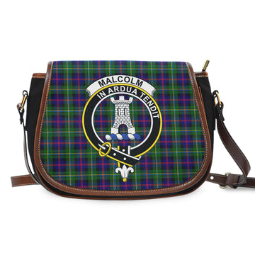 Malcolm Tartan Saddle Bag with Family Crest