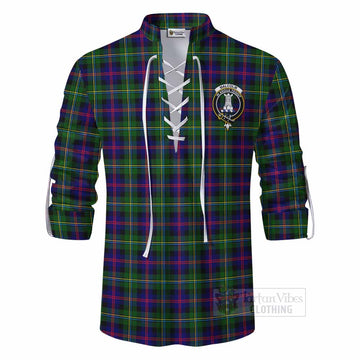 Malcolm Tartan Ghillie Kilt Shirt with Family Crest DNA In Me Style