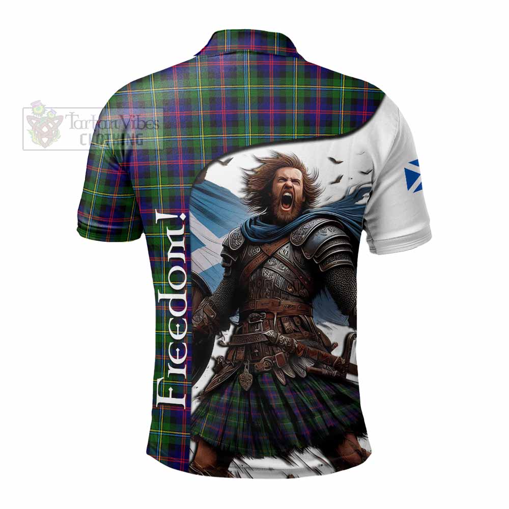 Tartan Vibes Clothing Malcolm Crest Tartan Polo Shirt Inspired by the Freedom of Scottish Warrior