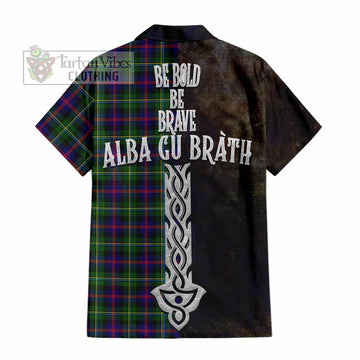 Malcolm Tartan Family Crest Hawaiian Shirt Alba Gu Brath Be Brave Lion Ancient Style - Tartan Vibes Clothing