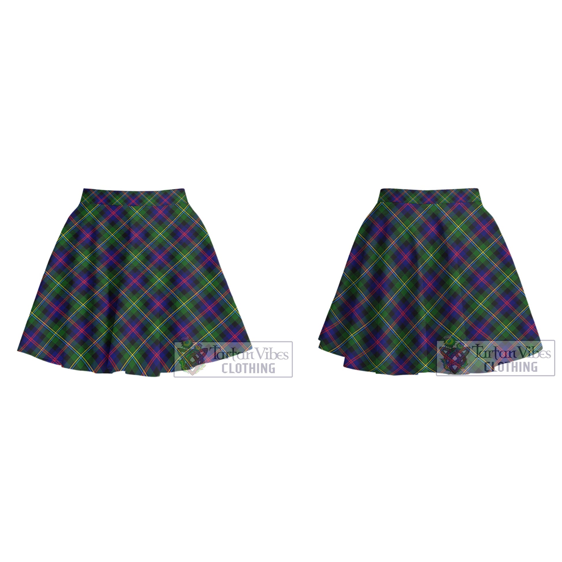 Tartan Vibes Clothing Malcolm Tartan Women's Plated Mini Skirt