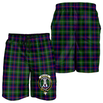 Malcolm Tartan Mens Shorts with Family Crest