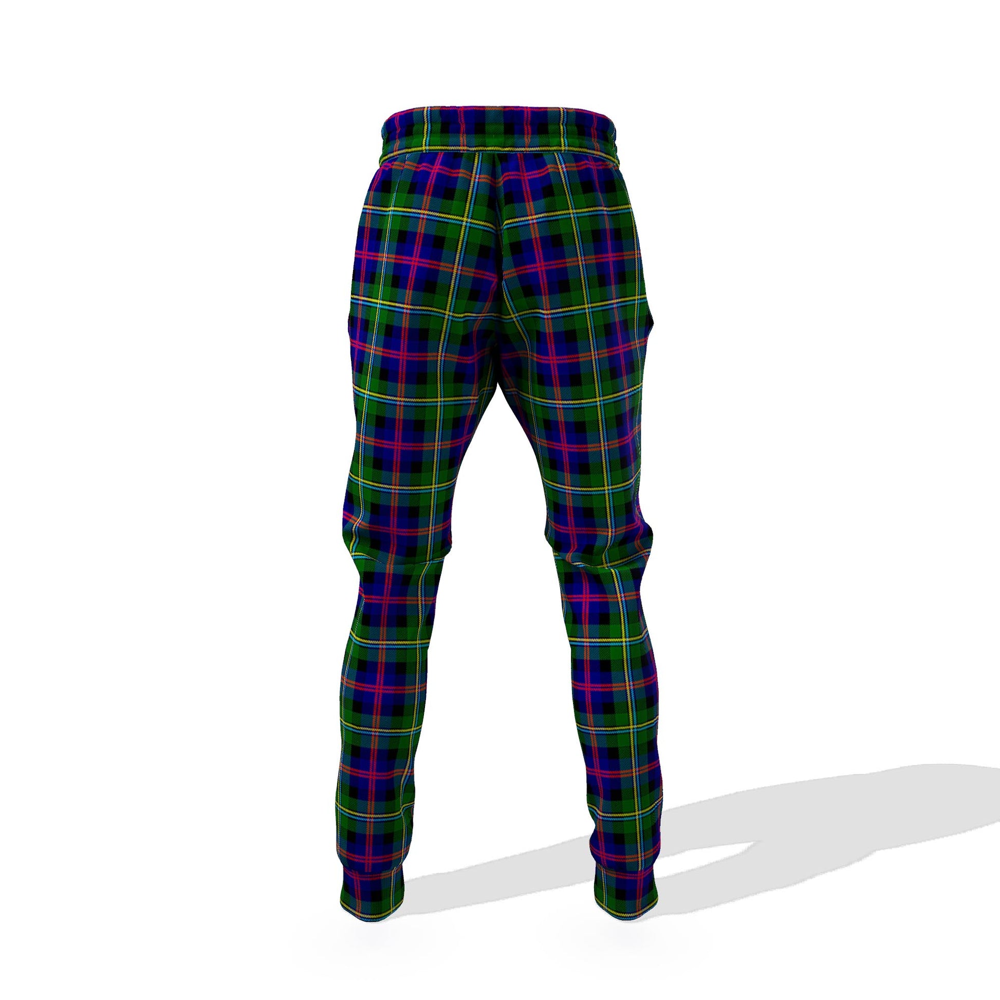 Malcolm Tartan Joggers Pants with Family Crest - Tartanvibesclothing