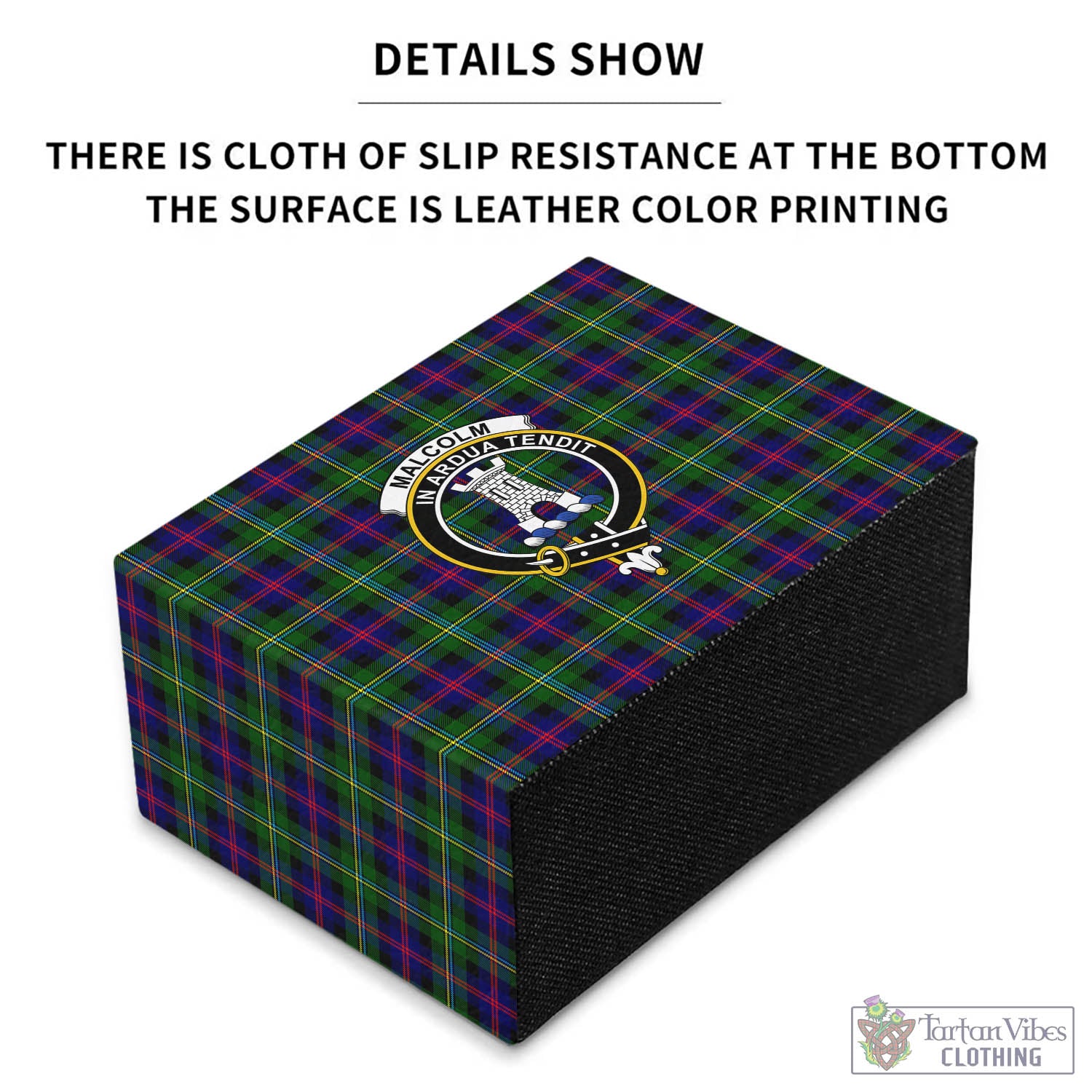 Tartan Vibes Clothing Malcolm Tartan Pen Holder with Family Crest