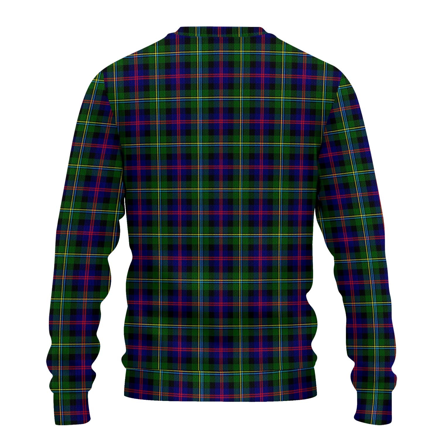 Malcolm Tartan Knitted Sweater with Family Crest - Tartanvibesclothing