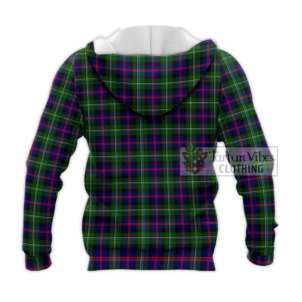 Tartan Vibes Clothing Malcolm Tartan Knitted Hoodie with Family Crest DNA In Me Style