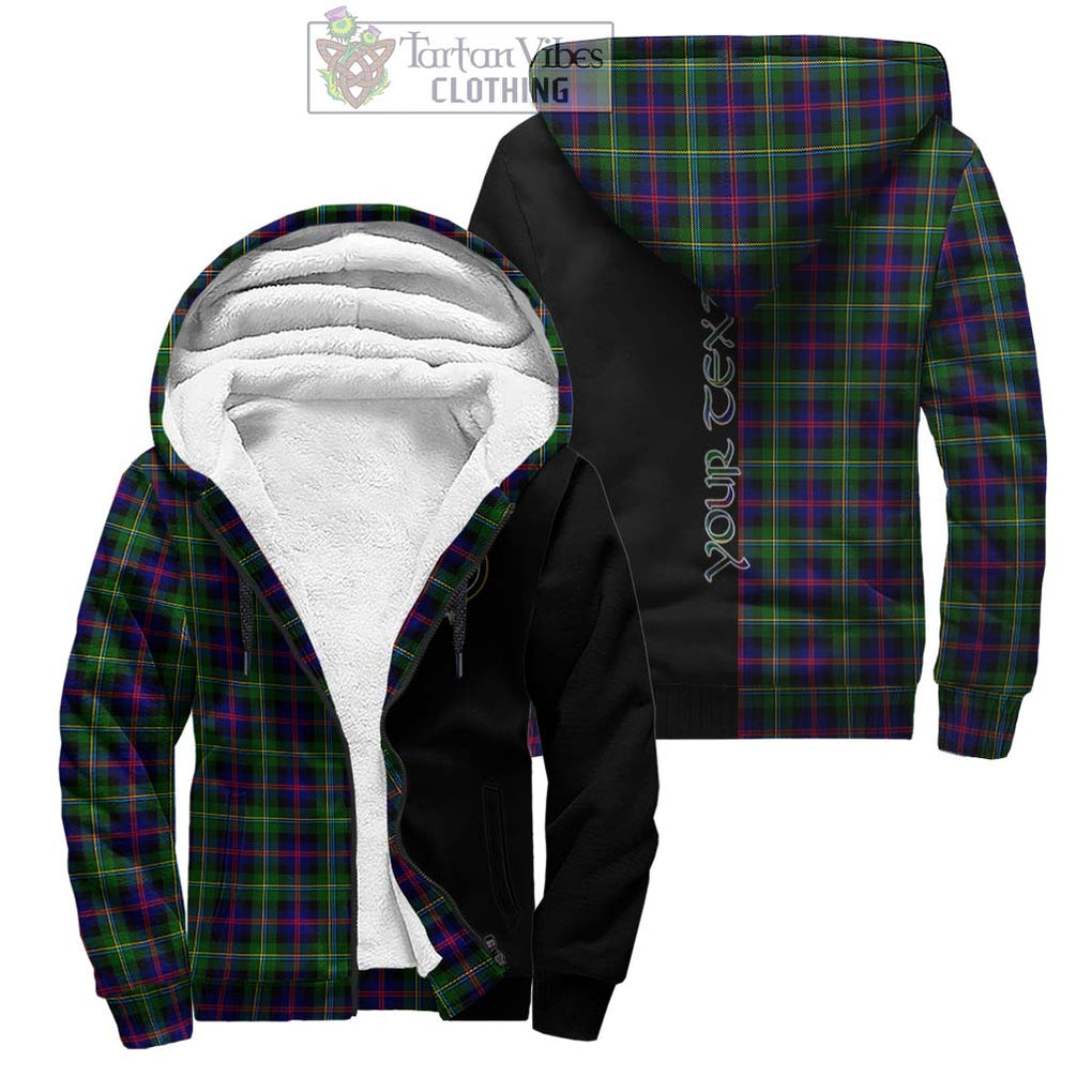 Malcolm Tartan Sherpa Hoodie with Family Crest and Half Of Me Style Unisex - Tartanvibesclothing Shop