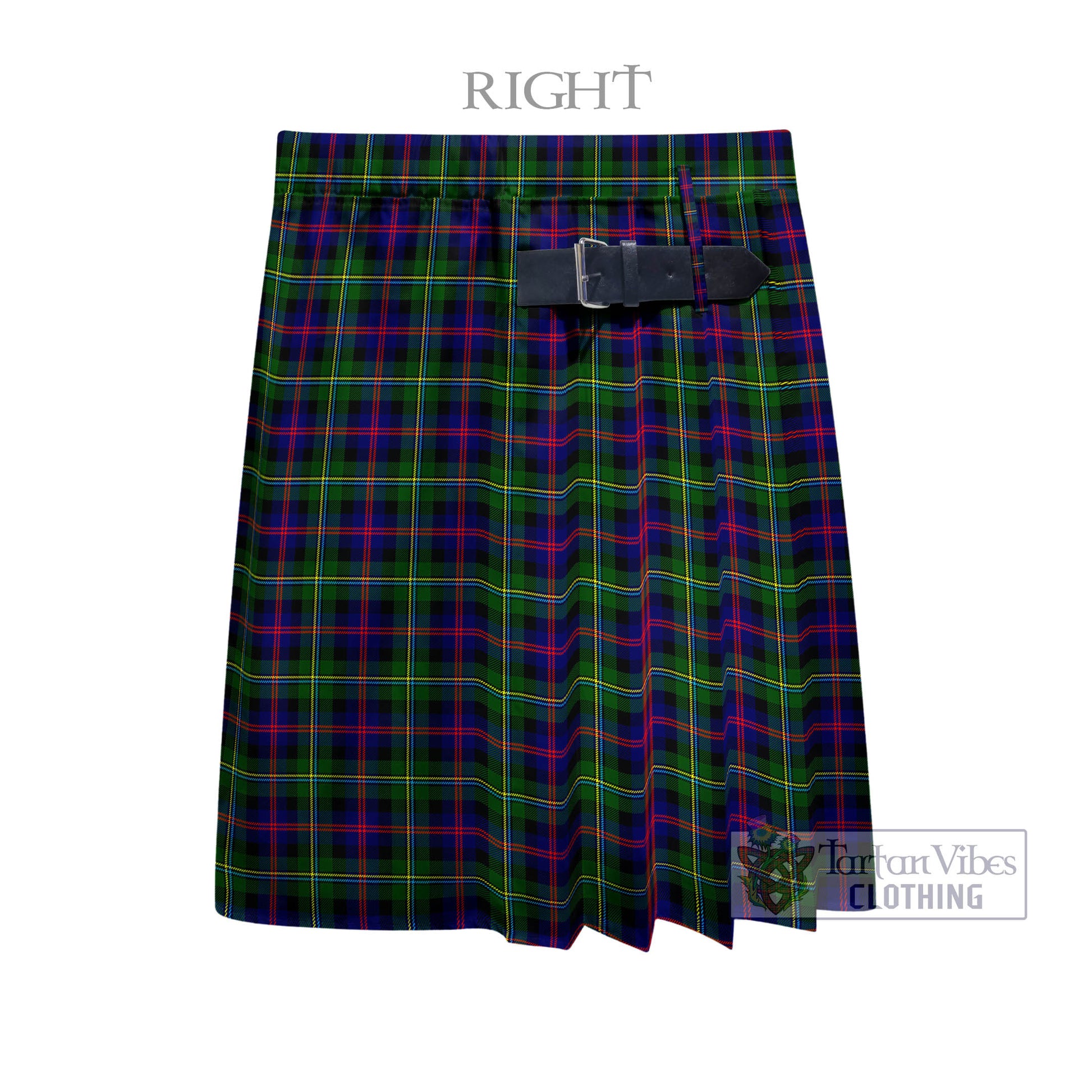 Tartan Vibes Clothing Malcolm Tartan Men's Pleated Skirt - Fashion Casual Retro Scottish Style