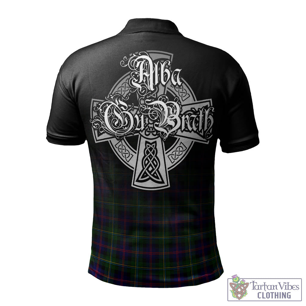 Tartan Vibes Clothing Malcolm Tartan Polo Shirt Featuring Alba Gu Brath Family Crest Celtic Inspired