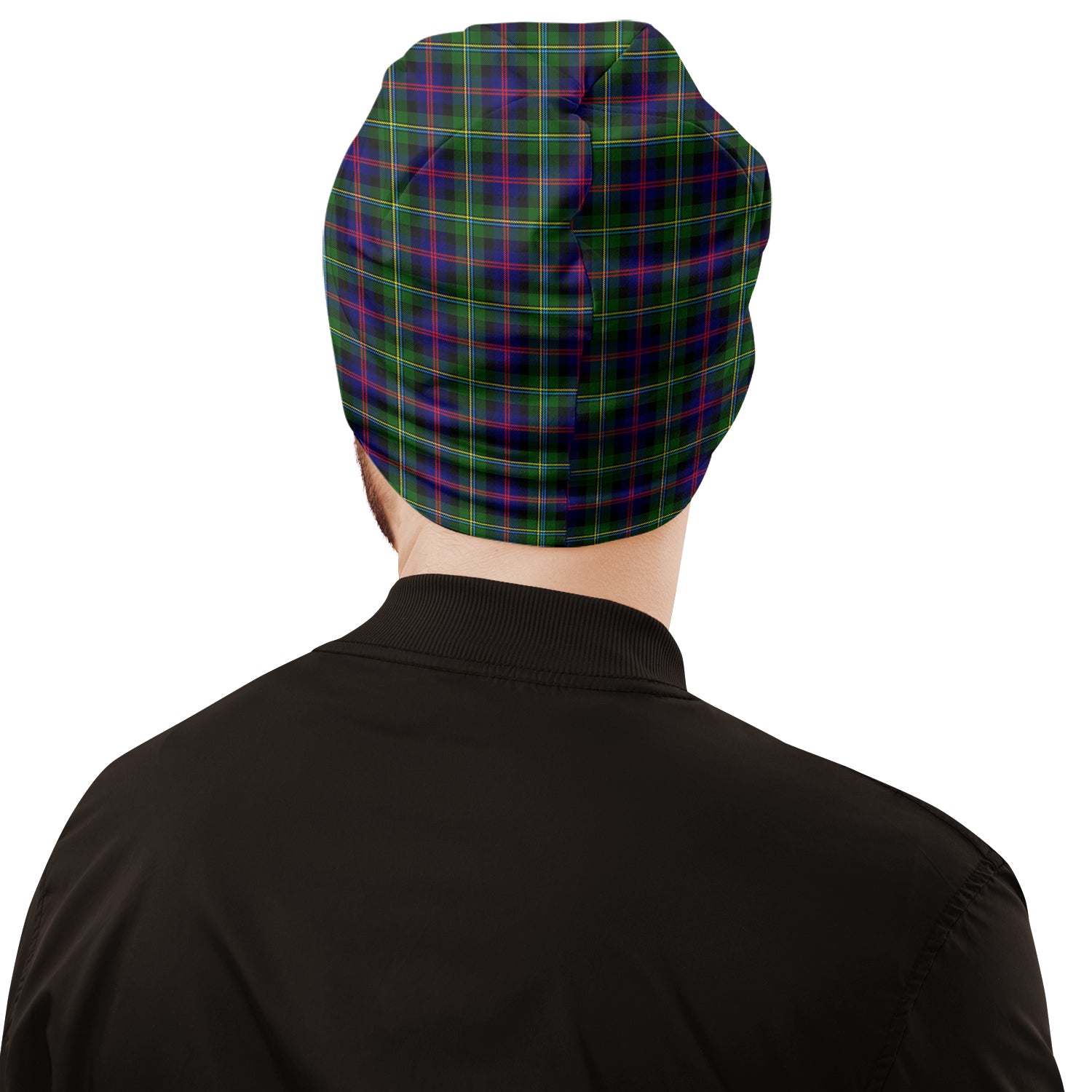 Malcolm Tartan Beanies Hat with Family Crest - Tartan Vibes Clothing