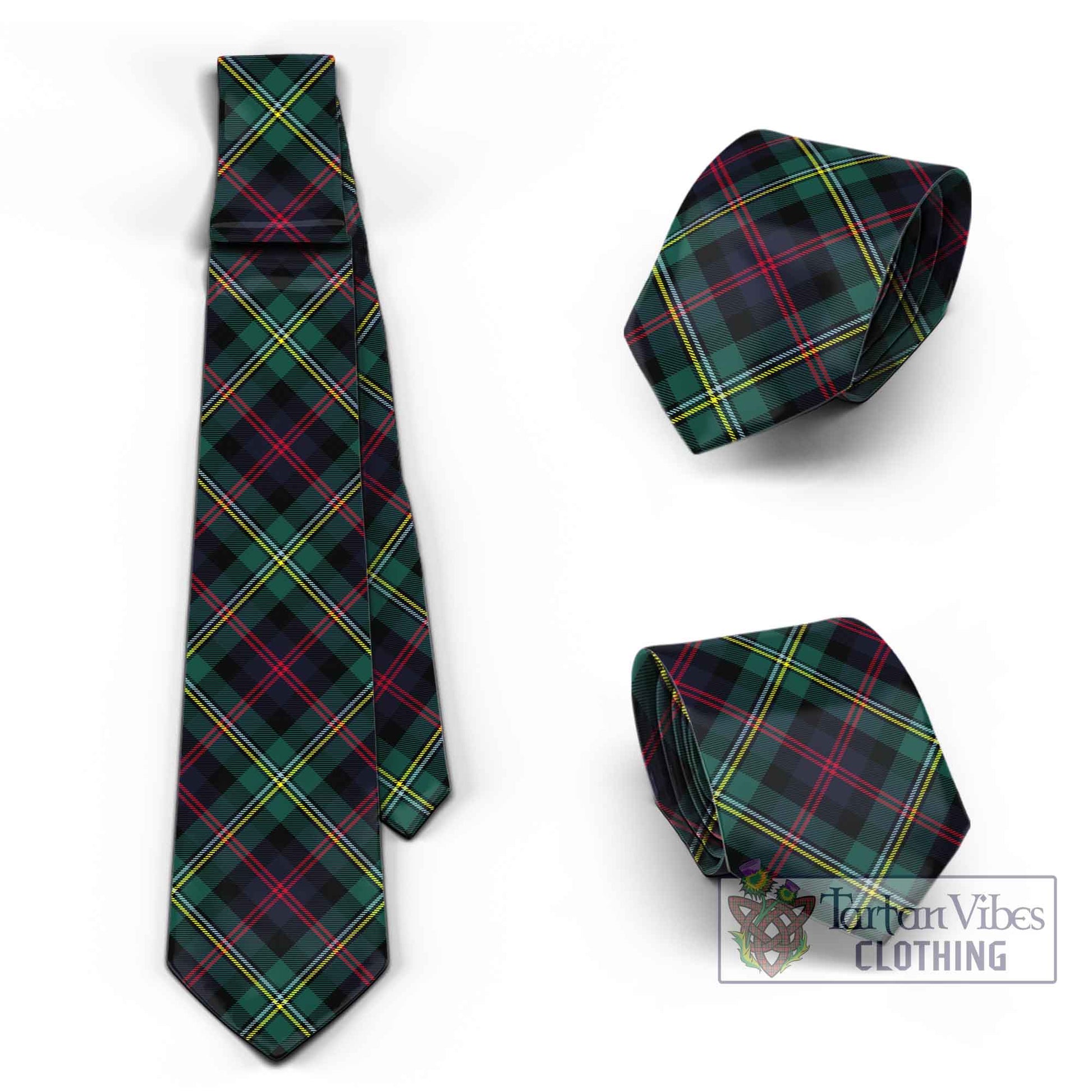 Tartan Vibes Clothing Malcolm Modern Tartan Classic Necktie Cross Style