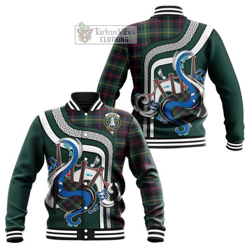 Malcolm Modern Tartan Baseball Jacket with Epic Bagpipe Style