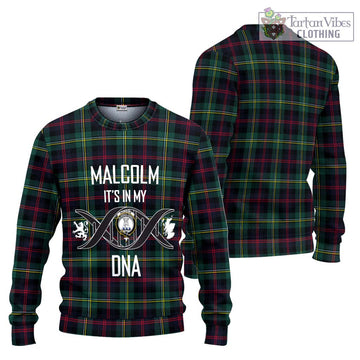 Malcolm Modern Tartan Knitted Sweater with Family Crest DNA In Me Style