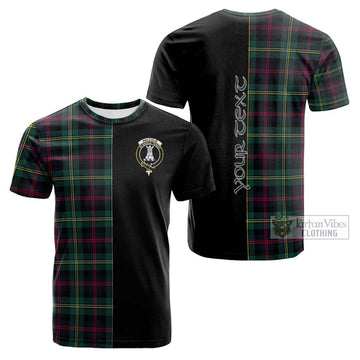 Malcolm Modern Tartan Cotton T-shirt with Family Crest and Half Of Me Style