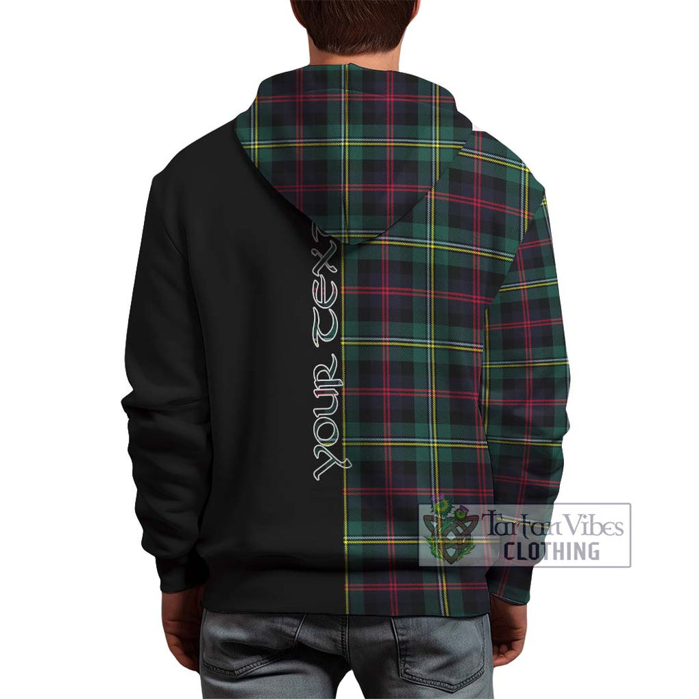 Malcolm Modern Tartan Hoodie with Family Crest and Half Of Me Style - Tartanvibesclothing Shop