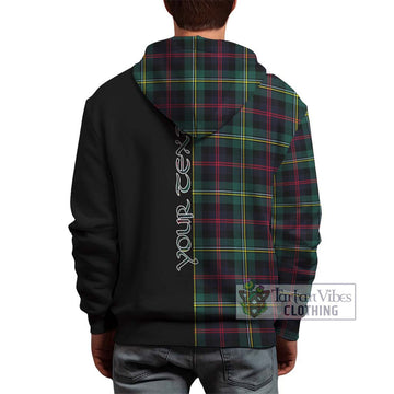 Malcolm Modern Tartan Hoodie with Family Crest and Half Of Me Style