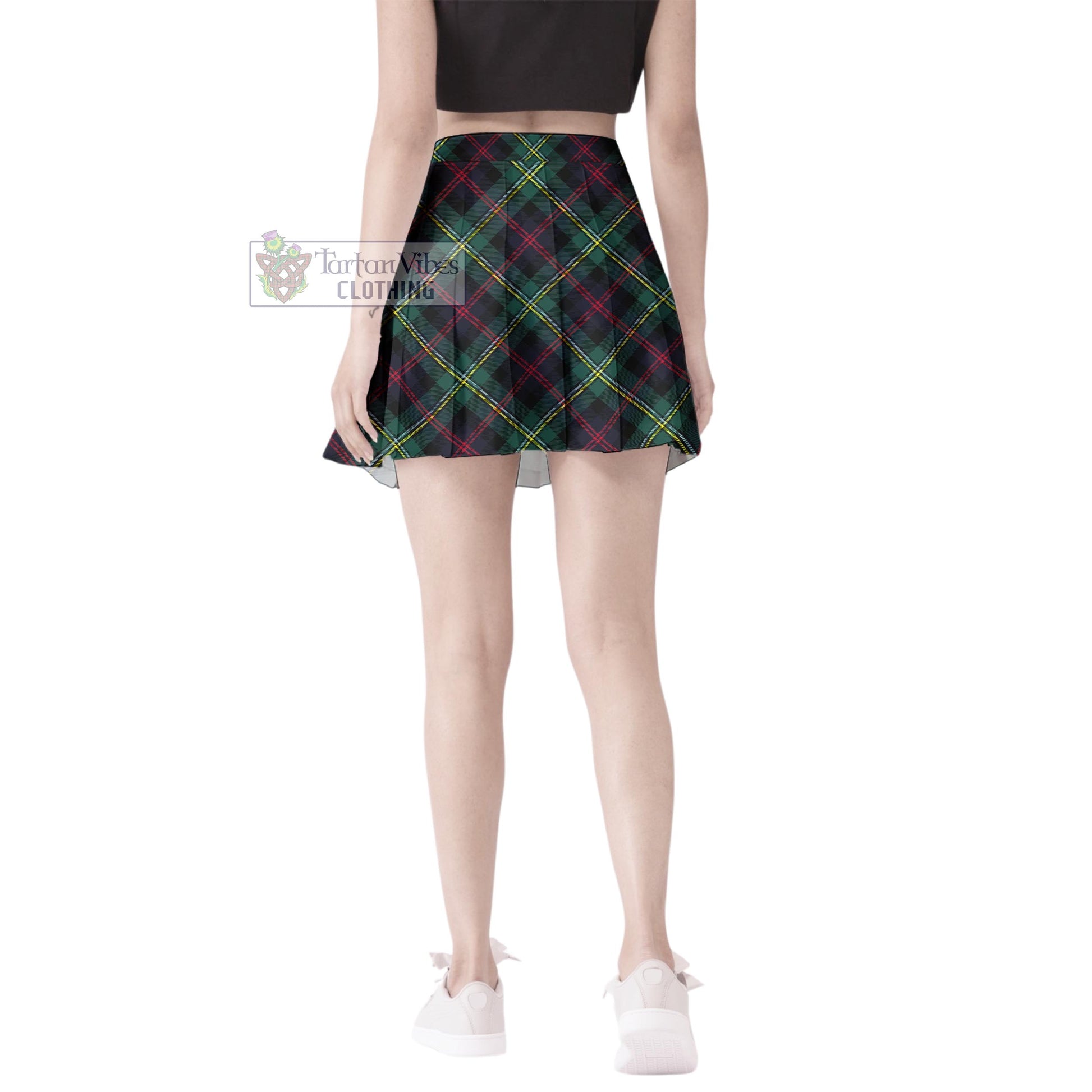 Tartan Vibes Clothing Malcolm Modern Tartan Women's Plated Mini Skirt