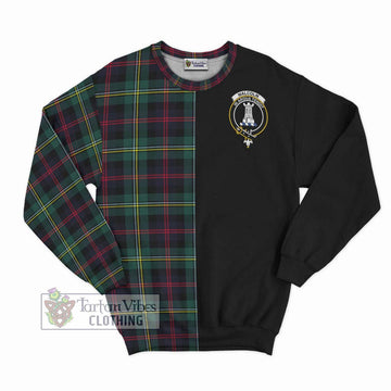 Malcolm Modern Tartan Sweatshirt with Family Crest and Half Of Me Style