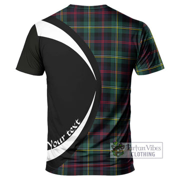 Malcolm Modern Tartan T-Shirt with Family Crest Circle Style