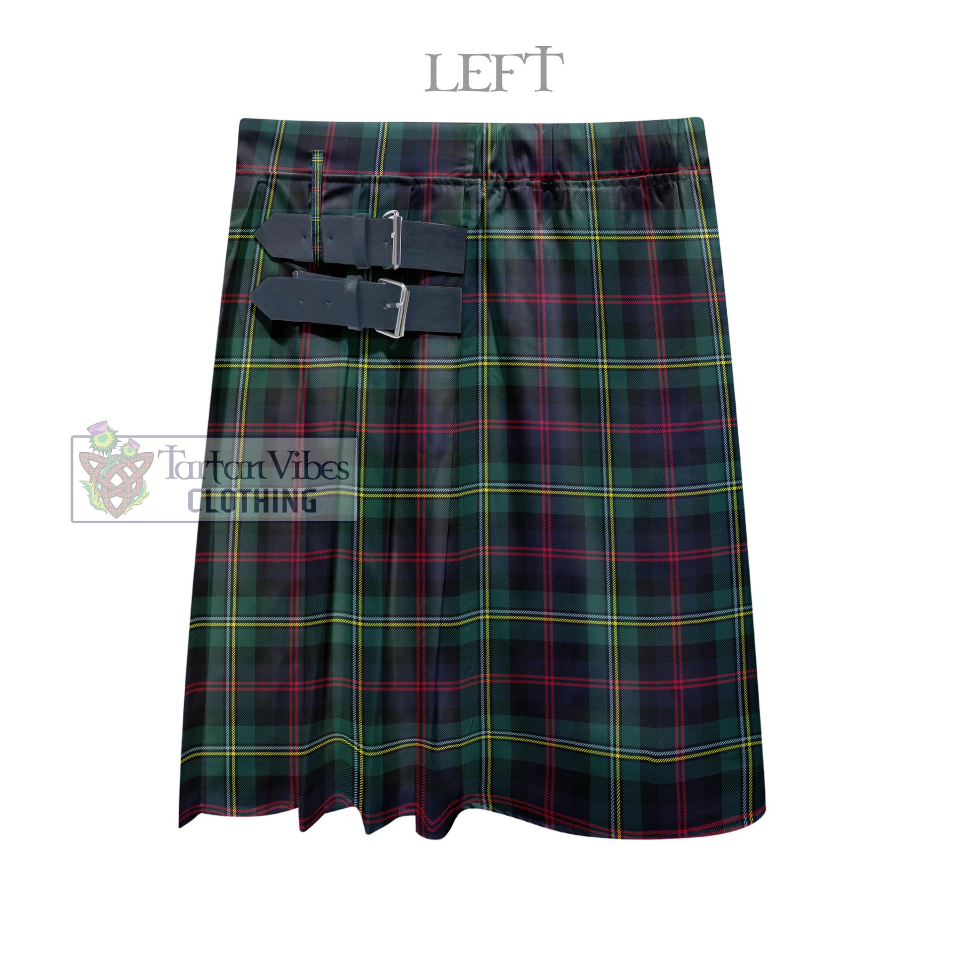 Tartan Vibes Clothing Malcolm Modern Tartan Men's Pleated Skirt - Fashion Casual Retro Scottish Style