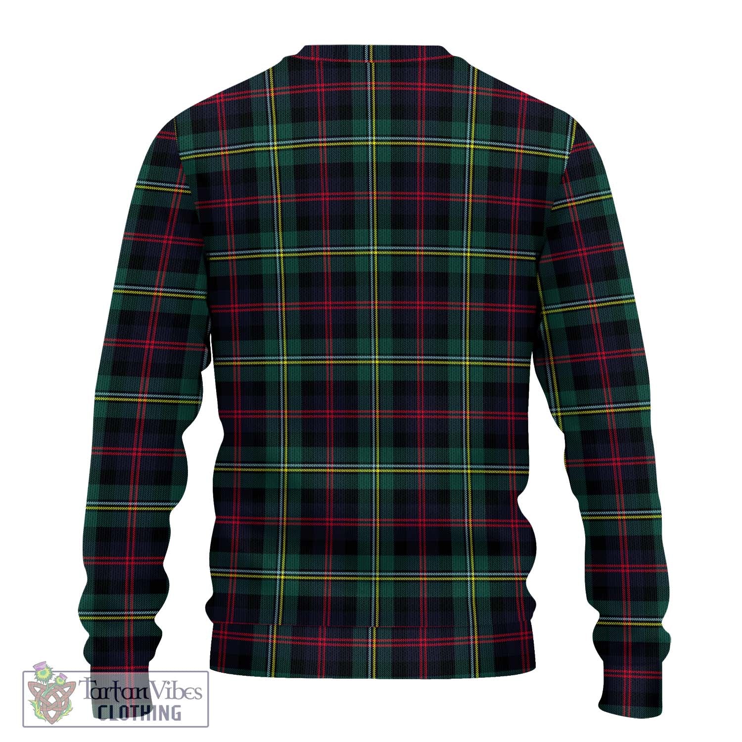 Tartan Vibes Clothing Malcolm Modern Tartan Knitted Sweater with Family Crest DNA In Me Style