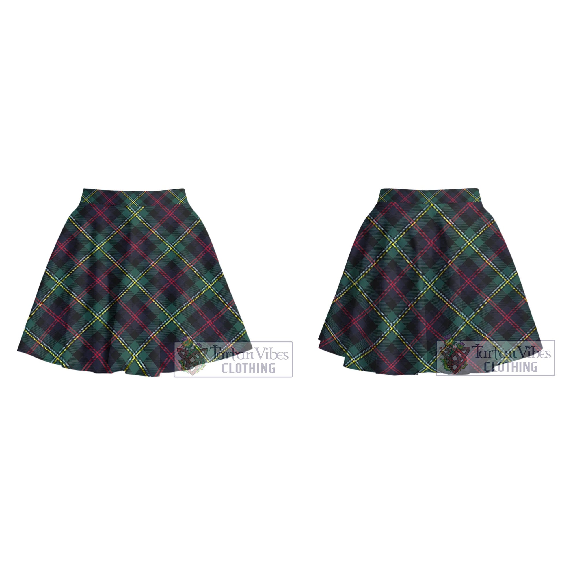 Tartan Vibes Clothing Malcolm Modern Tartan Women's Plated Mini Skirt