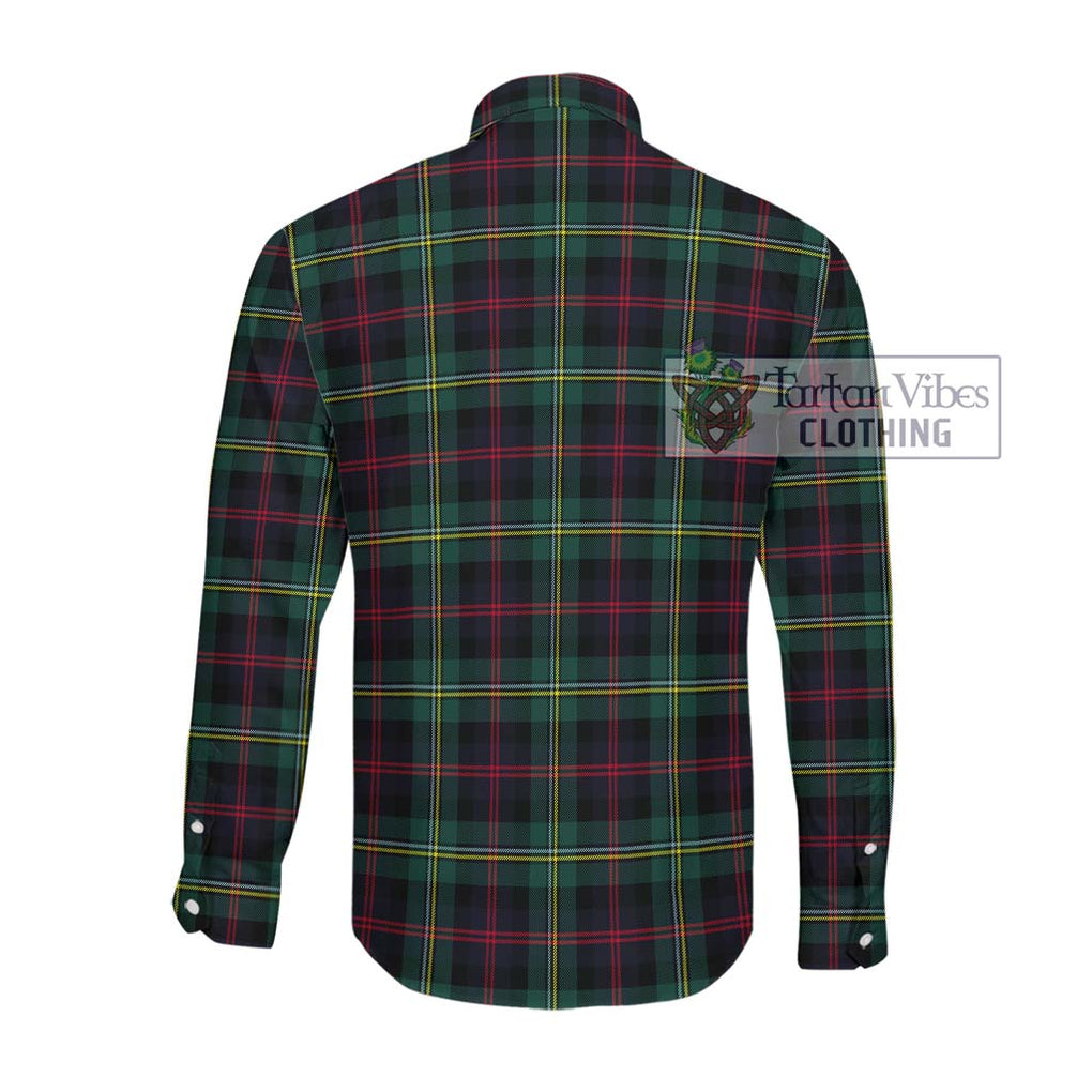 Malcolm Modern Tartan Long Sleeve Button Shirt with Family Crest DNA In Me Style - Tartanvibesclothing Shop