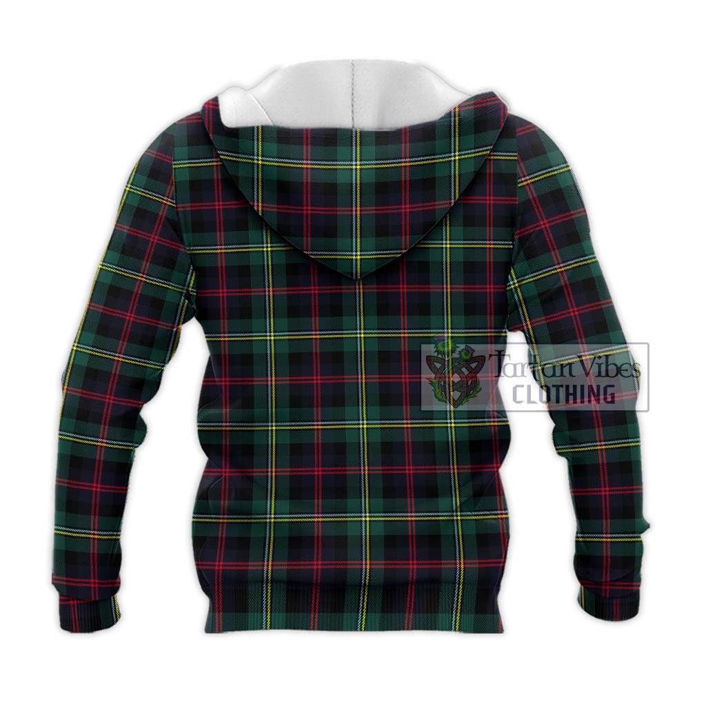 Tartan Vibes Clothing Malcolm Modern Tartan Knitted Hoodie with Family Crest DNA In Me Style