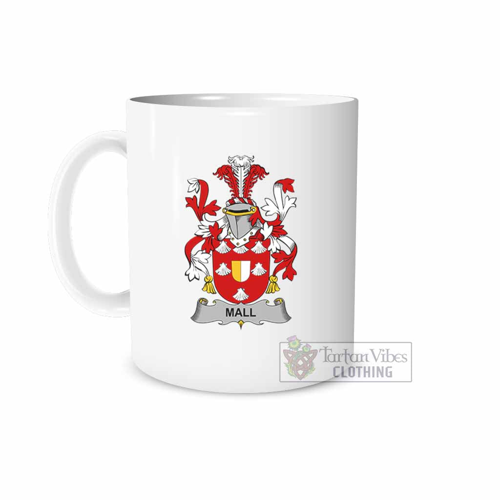 Mall Irish Clan Coat of Arms Ceramic Mug White - 2D-tartanvibesclothing