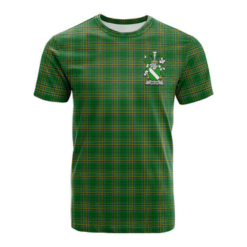 Mallin Irish Clan Tartan Cotton T-shirt with Coat of Arms