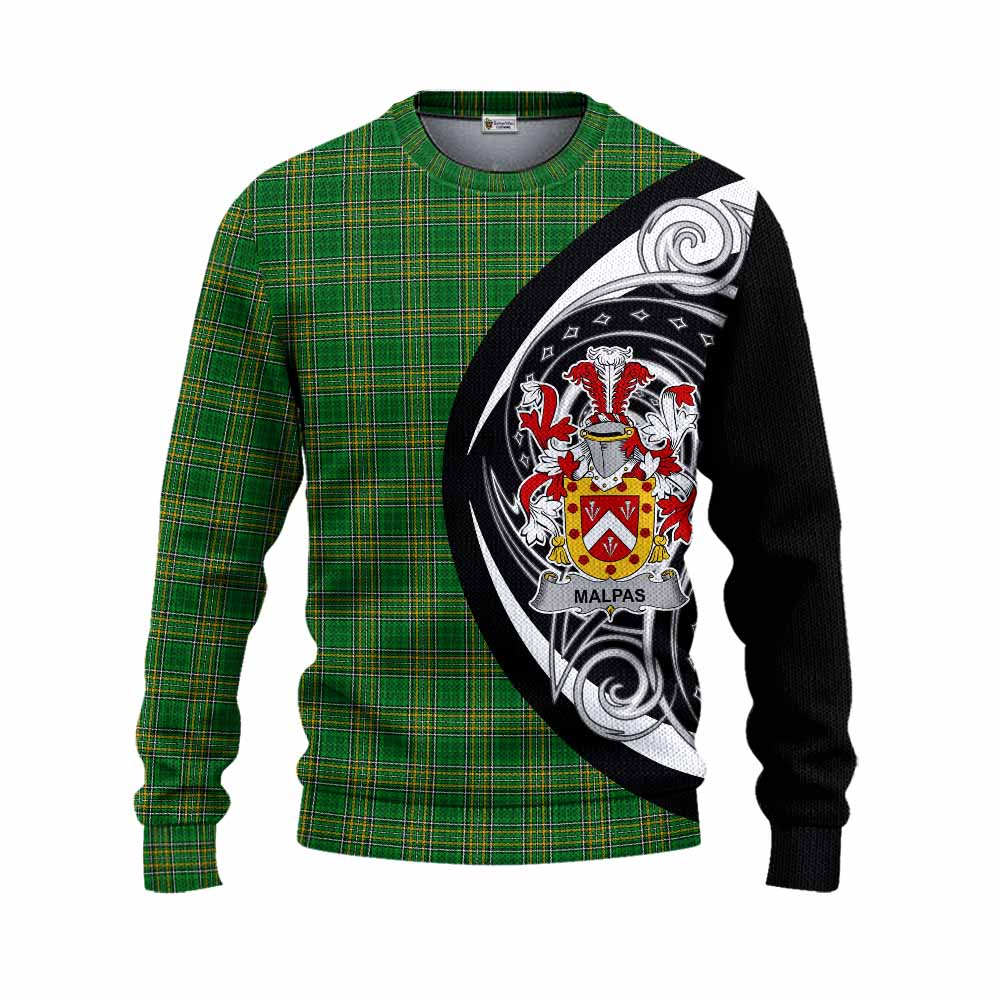 Malpas Irish Clan Knitted Sweater Celtic Circle Style Unisex - Tartan Vibes Clothing