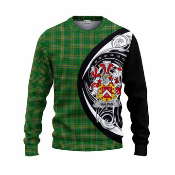 Malpas Irish Clan Knitted Sweater Celtic Circle Style Unisex - Tartan Vibes Clothing