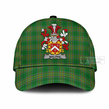 Malpas Irish Clan Tartan Classic Cap with Coat of Arms