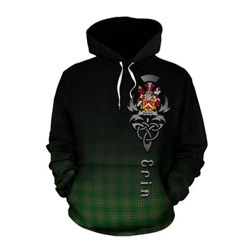 Malpas Irish Clan Cotton Hoodie with Coat of Arms Erin Go Bragh Celtic Inspired Pullover Hoodie XS - Tartan Vibes Clothing