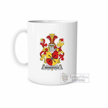 Mandevile Irish Clan Coat of Arms Ceramic Mug