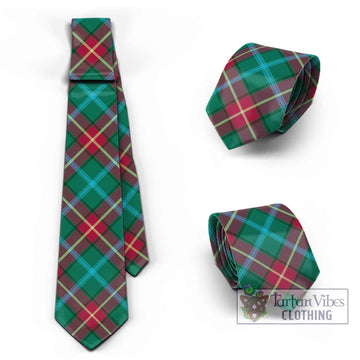 Manitoba Province Canada Tartan Classic Necktie Cross Style