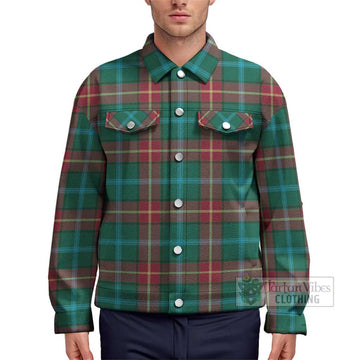 Manitoba Province Canada Tartan Unisex Lapel Cotton Jacket