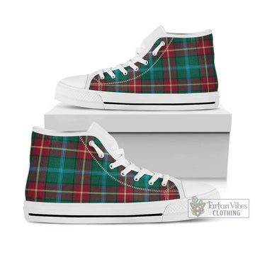 Manitoba Province Canada Tartan High Top Shoes