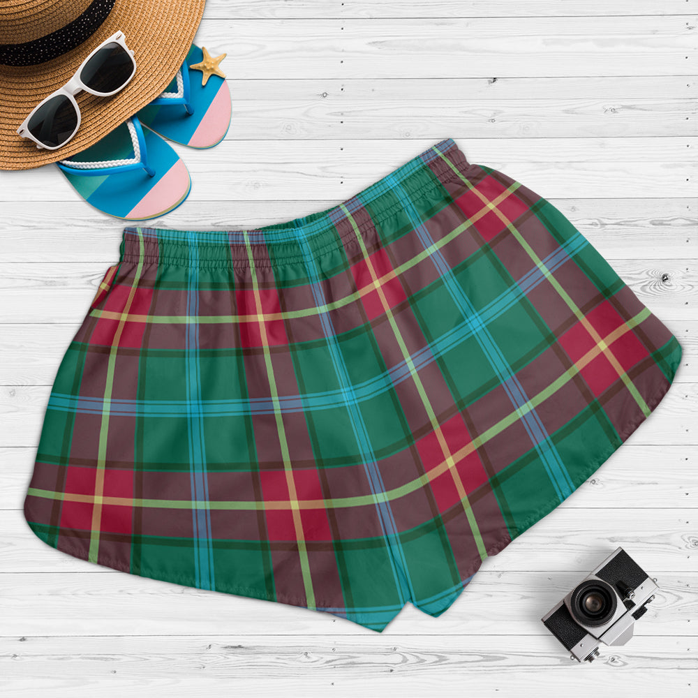 manitoba-province-canada-tartan-womens-shorts