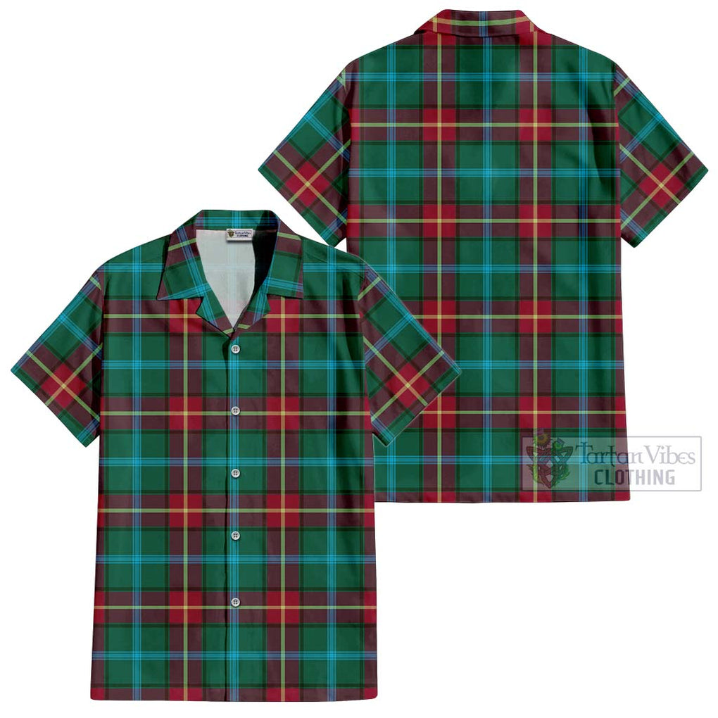 Manitoba Province Canada Tartan Cotton Hawaiian Shirt Kid - Tartanvibesclothing Shop