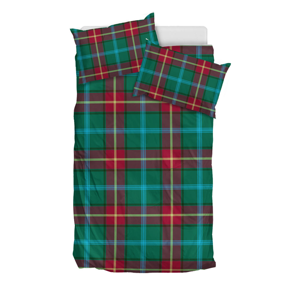 manitoba-province-canada-tartan-bedding-set