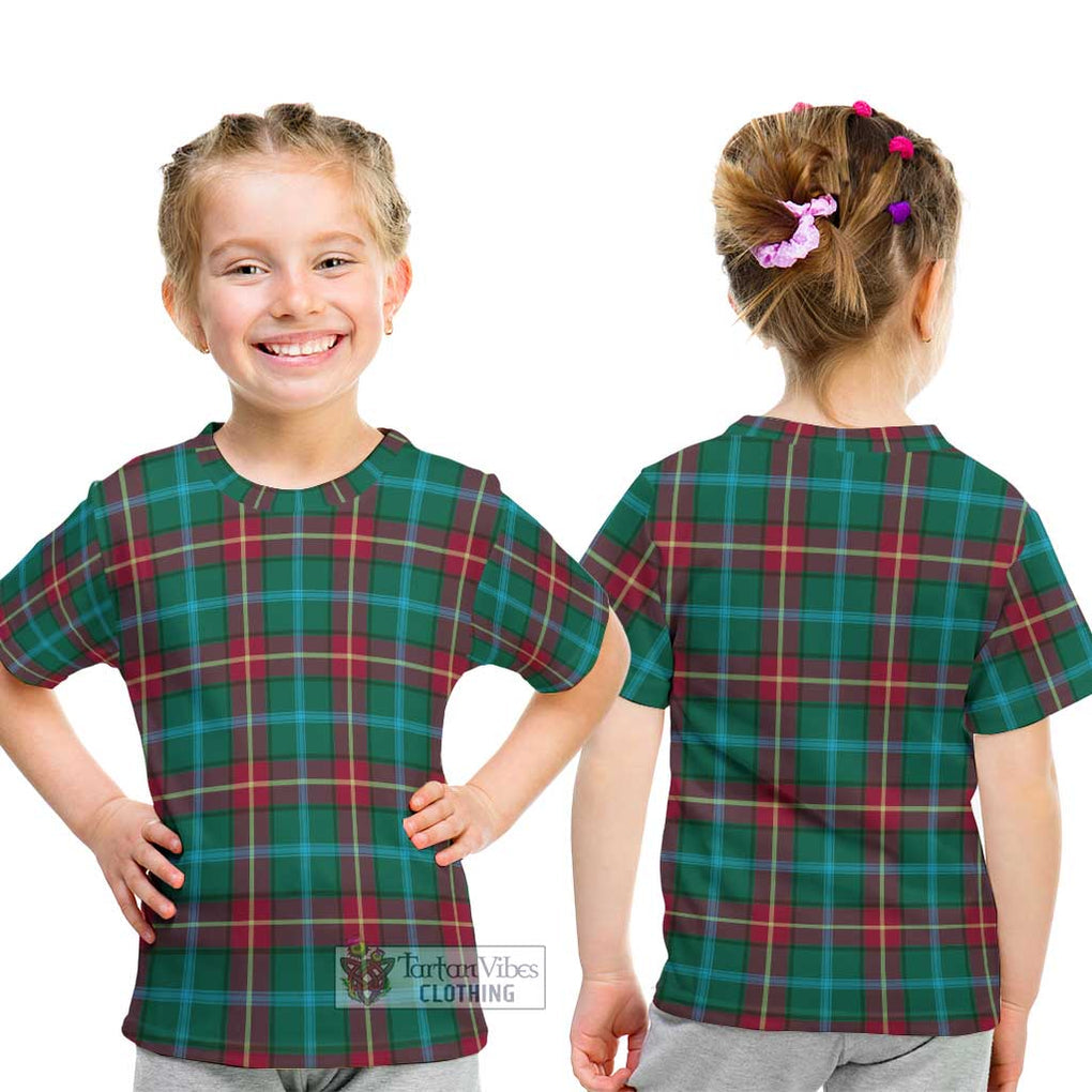 Manitoba Province Canada Tartan Kid T-Shirt - Tartanvibesclothing Shop