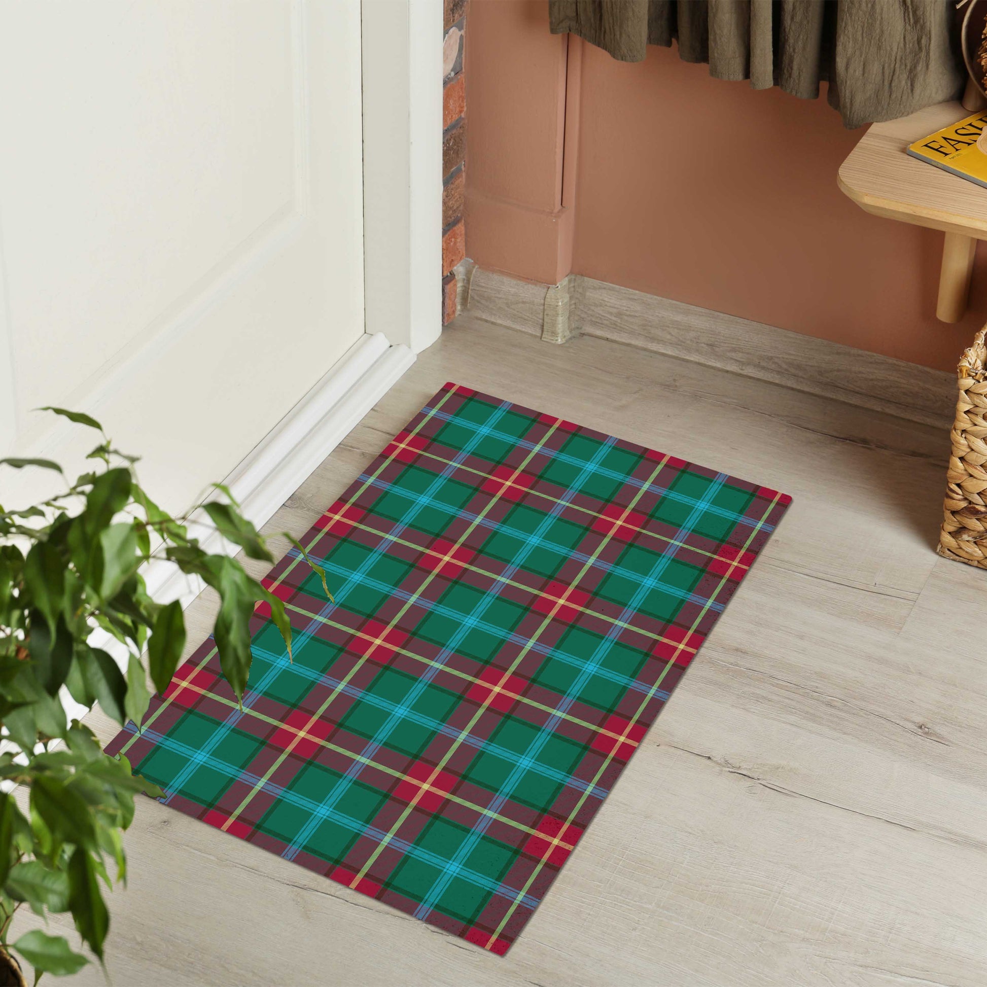 Manitoba Province Canada Tartan Door Mat - Tartanvibesclothing