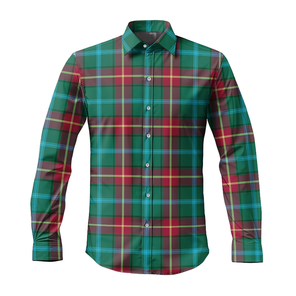 manitoba-province-canada-tartan-long-sleeve-button-up-shirt