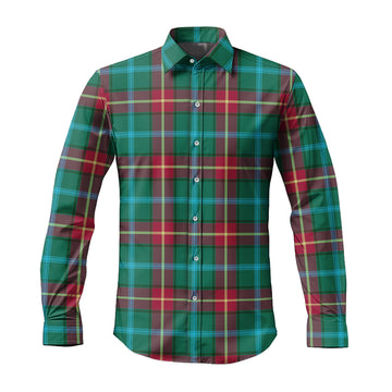 Manitoba Province Canada Tartan Long Sleeve Button Up Shirt