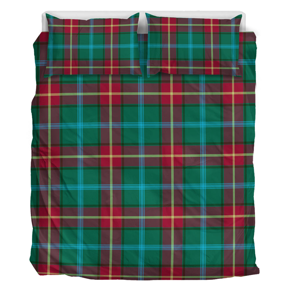 manitoba-province-canada-tartan-bedding-set